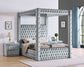 ANNABELLE CANOPY BED BLACK/GREY