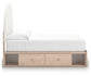 Arloster Full Upholstered Panel Bed with Storage