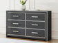 Zuraleus Six Drawer Dresser