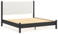 Cadmori King Upholstered Panel Bed, Dresser, Mirror, Chest and Nightstand