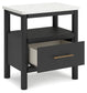 Cadmori King Upholstered Panel Bed, Dresser, Mirror, Chest and Nightstand