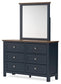 Landocken Queen Panel Headboard, Dresser and Mirror