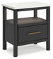 Cadmori Full Upholstered Panel Bed, Dresser, Mirror, Chest and Nightstand