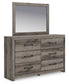 Graystorm Twin Panel Storage Bed, Dresser, Mirror, Chest and Nightstand