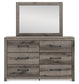 Graystorm Twin Panel Storage Bed, Dresser, Mirror, Chest and Nightstand
