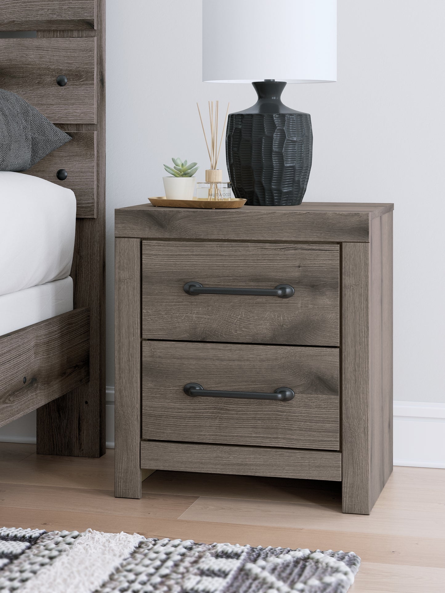 Graystorm Twin Panel Storage Bed, Dresser, Mirror, Chest and Nightstand