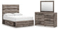 Graystorm Full Panel Storage Bed, Dresser and Mirror