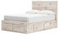 Lawroy Full Panel Storage Bed, Dresser, Mirror and Nightstand