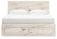 Lawroy King Panel Storage Bed, Dresser, Mirror and Nightstand