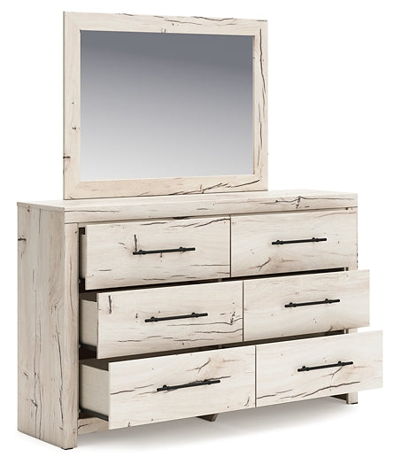 Lawroy King Panel Headboard, Dresser, Mirror, Chest and Nightstand