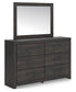 Hollivern Twin Panel Bed, Dresser, Mirror and Nightstand