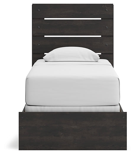 Hollivern Twin Panel Bed, Dresser, Mirror and Nightstand