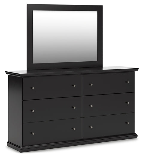 Maribel Full Panel Bed, Dresser, Mirror, Chest and Nightstand