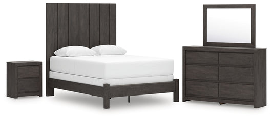 Fraluna Queen Panel Bed, Dresser, Mirror and Nightstand