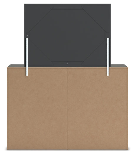 Fraluna King Panel Bed, Dresser and Mirror