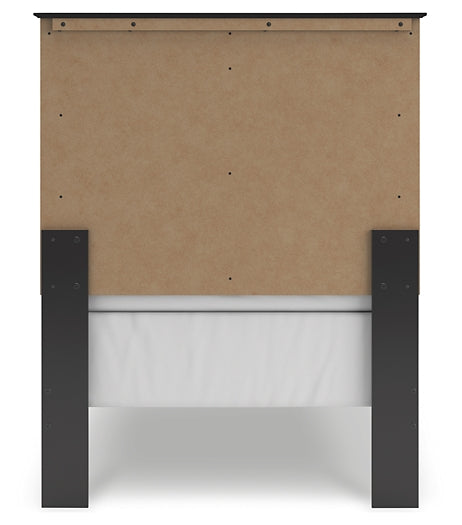 Maribel Twin Panel Bed, Dresser and Mirror