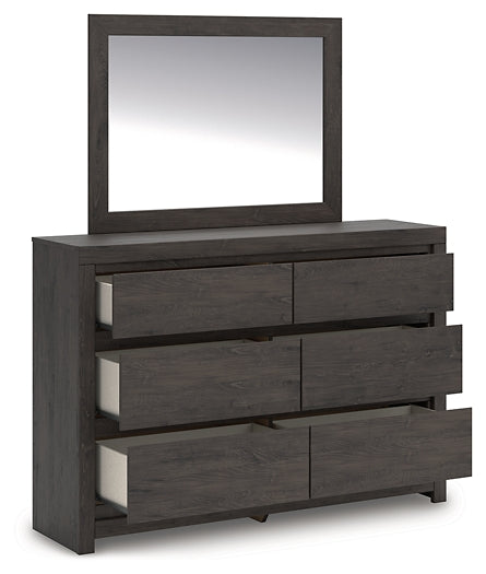 Fraluna Queen Panel Storage Bed, Dresser and Mirror