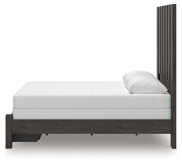 Fraluna Queen Panel Storage Bed, Dresser and Mirror