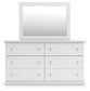 Bostwick Shoals Full Panel Bed, Dresser and Mirror