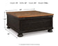 Valebeck Lift Top Cocktail Table