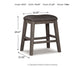 Caitbrook Upholstered Stool (2/CN)