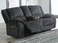 Draycoll DBL REC PWR Loveseat w/Console