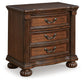 Lavinton Three Drawer Night Stand