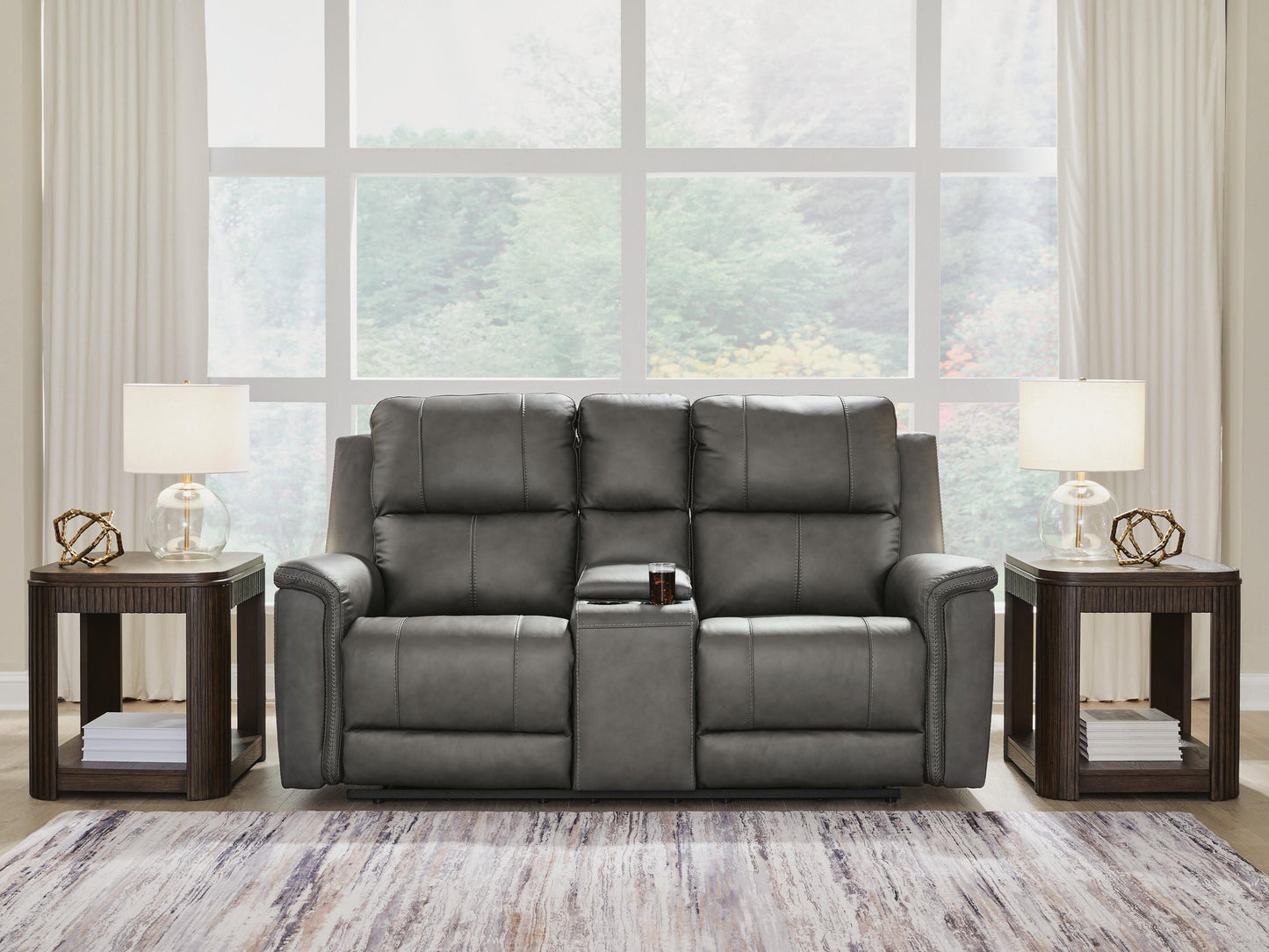 Bleckley PWR REC Loveseat/CON/ADJ HDRST