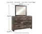 Wynnlow Queen Panel Bed with Mirrored Dresser