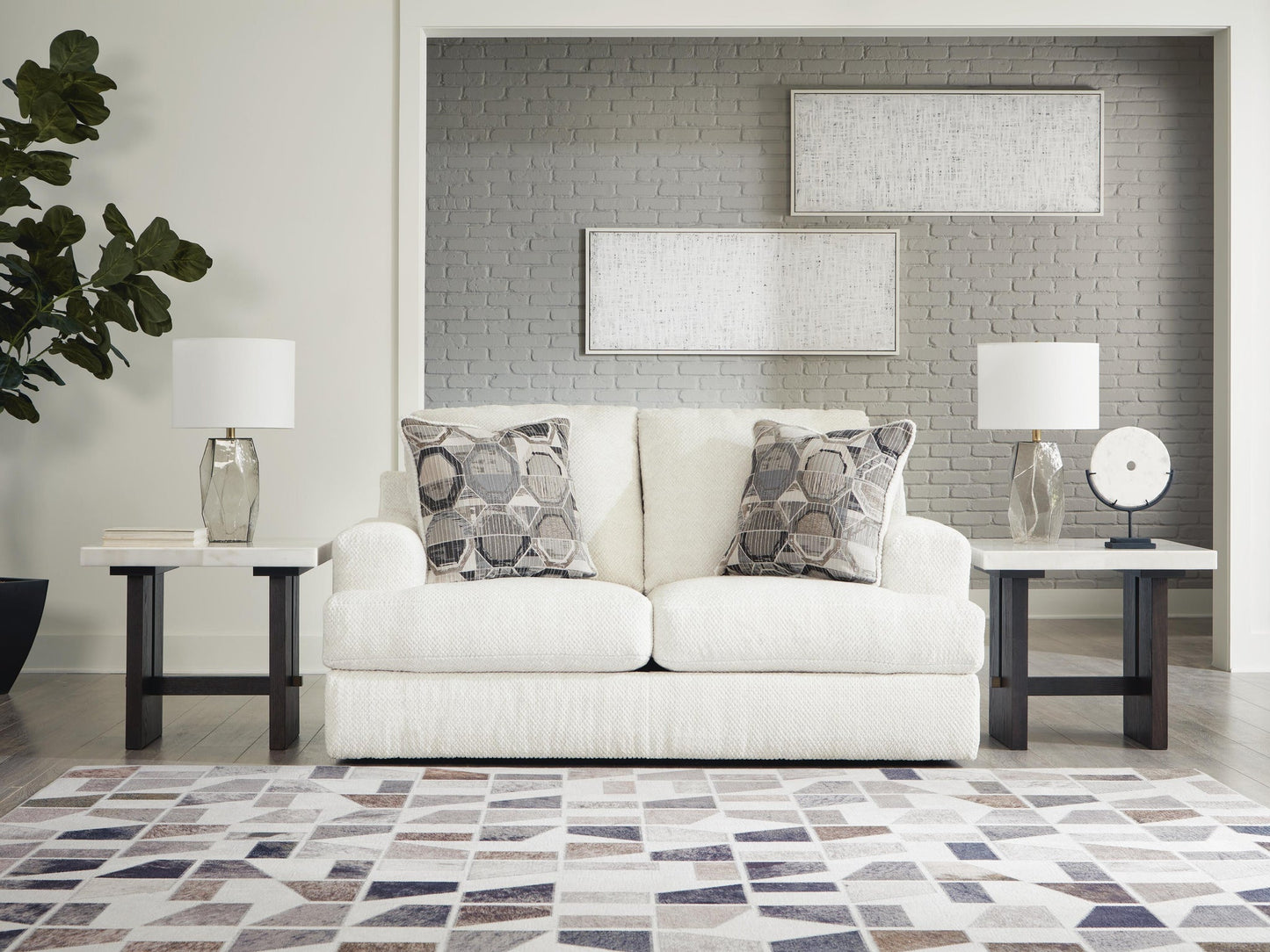 Karinne Sofa, Loveseat, Chair and Ottoman