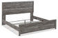 Bronyan King Panel Bed with Mirrored Dresser