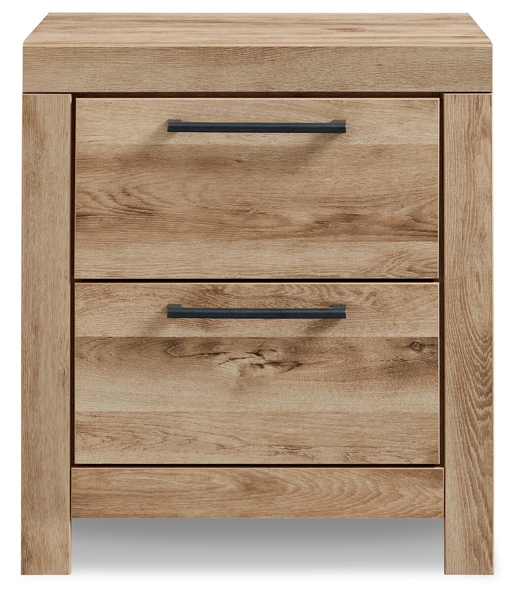 Hyanna King Panel Bed, Dresser, Mirror and Nightstand