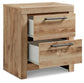 Hyanna Full Panel Bed with 2 Side Storage, Dresser, Mirror and Nightstand