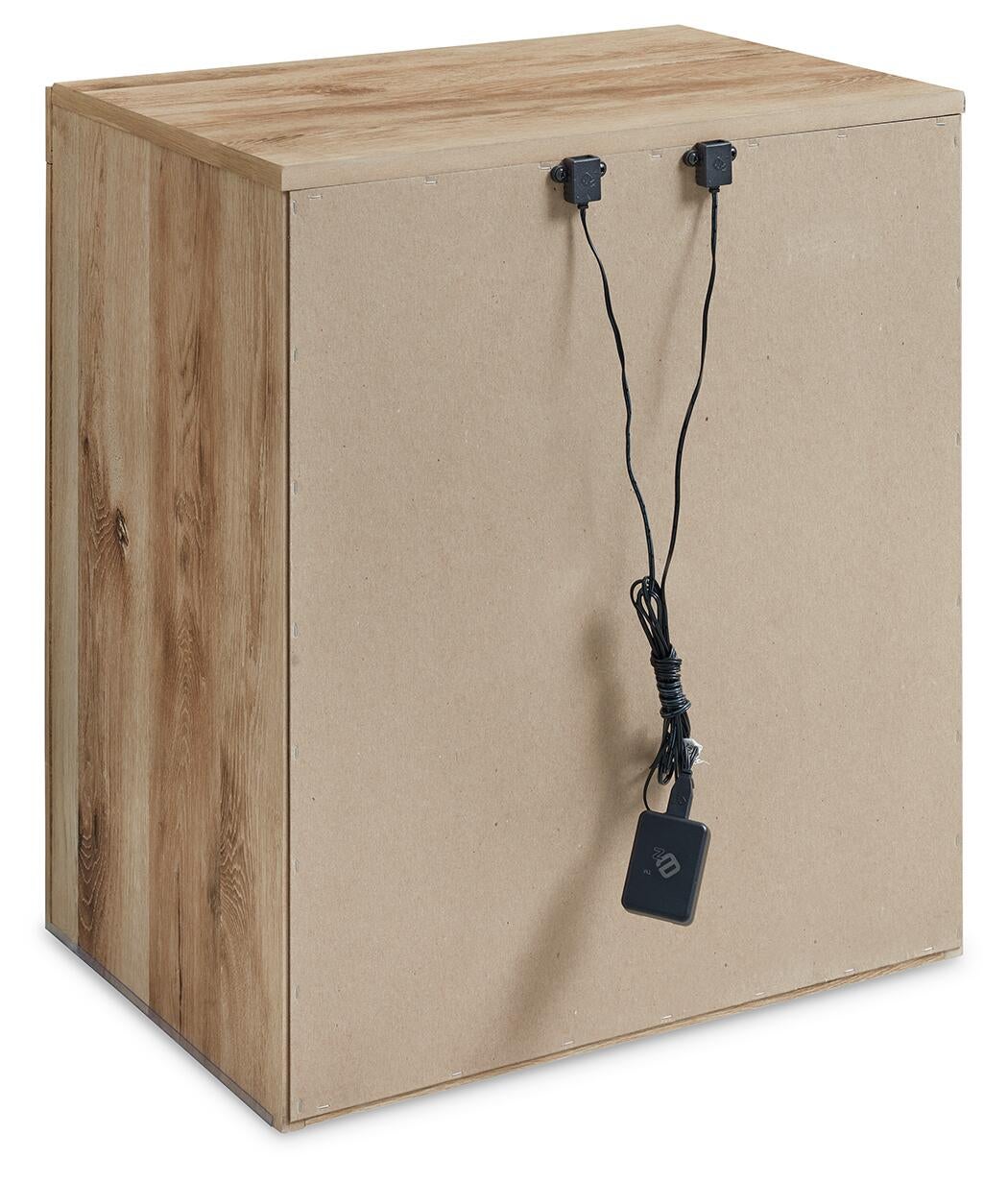 Hyanna King Panel Storage Bed, Dresser, Mirror and Nightstand