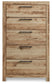 Hyanna Full Panel Bed, Dresser, Mirror, Chest and Nightstand