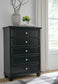 Lanolee Full Panel Bed with Mirrored Dresser, Chest and Nightstand