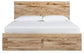 Hyanna Queen Panel Storage Bed with 1 Under Bed Storage Drawer, Dresser, Mirror and Nightstand