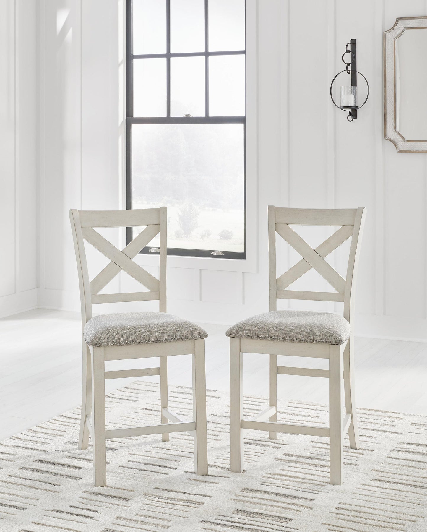 Robbinsdale Counter Height Dining Table and 8 Barstools
