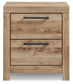 Hyanna Full Panel Bed with 1 Side Storage, Dresser, Mirror and Nightstand