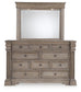 Blairhurst King Panel Bed, Dresser, Mirror, Chest and Nightstand