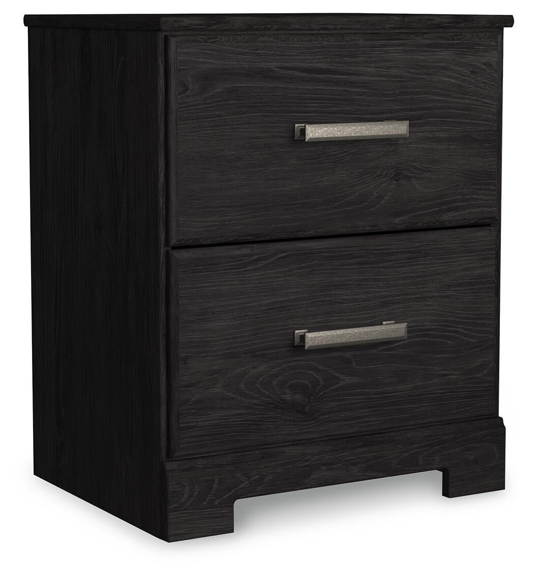 Belachime Queen Panel Bed with Mirrored Dresser, Chest and Nightstand