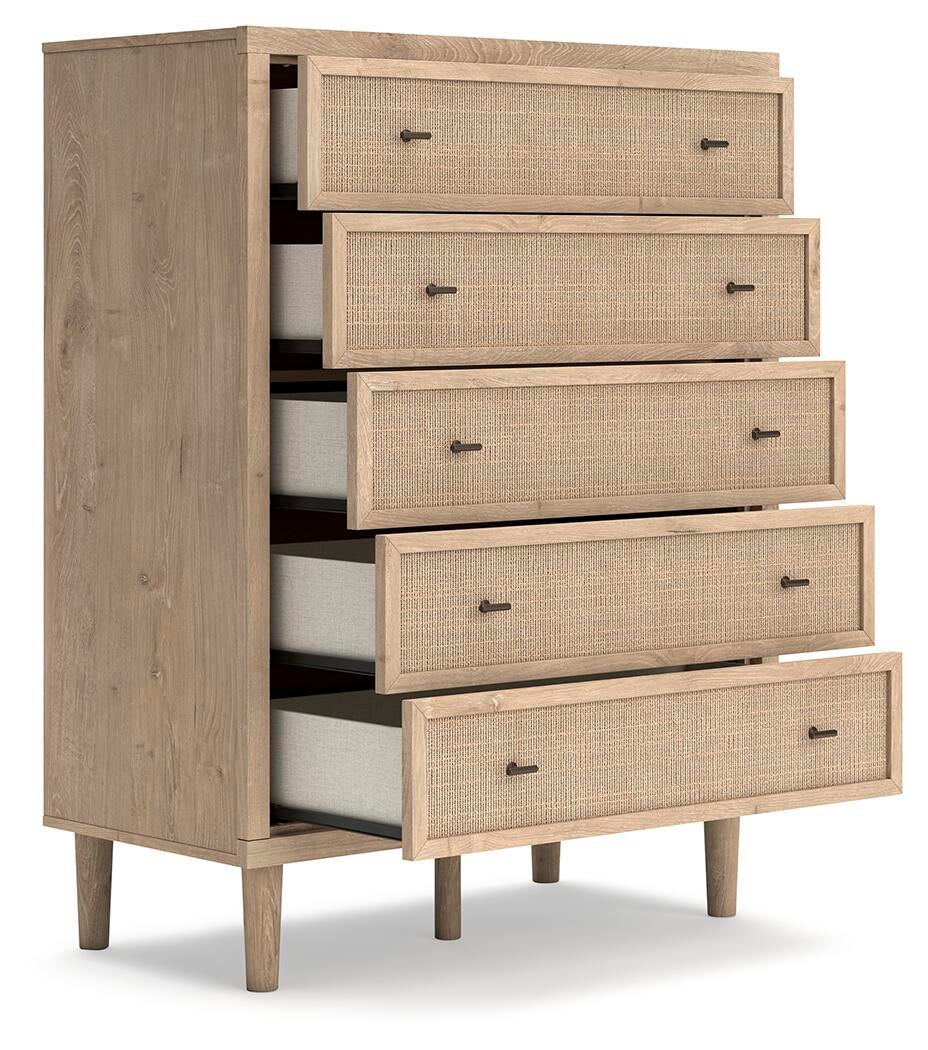 Cielden Queen Panel Headboard, Dresser, Mirror, Chest and Nightstand