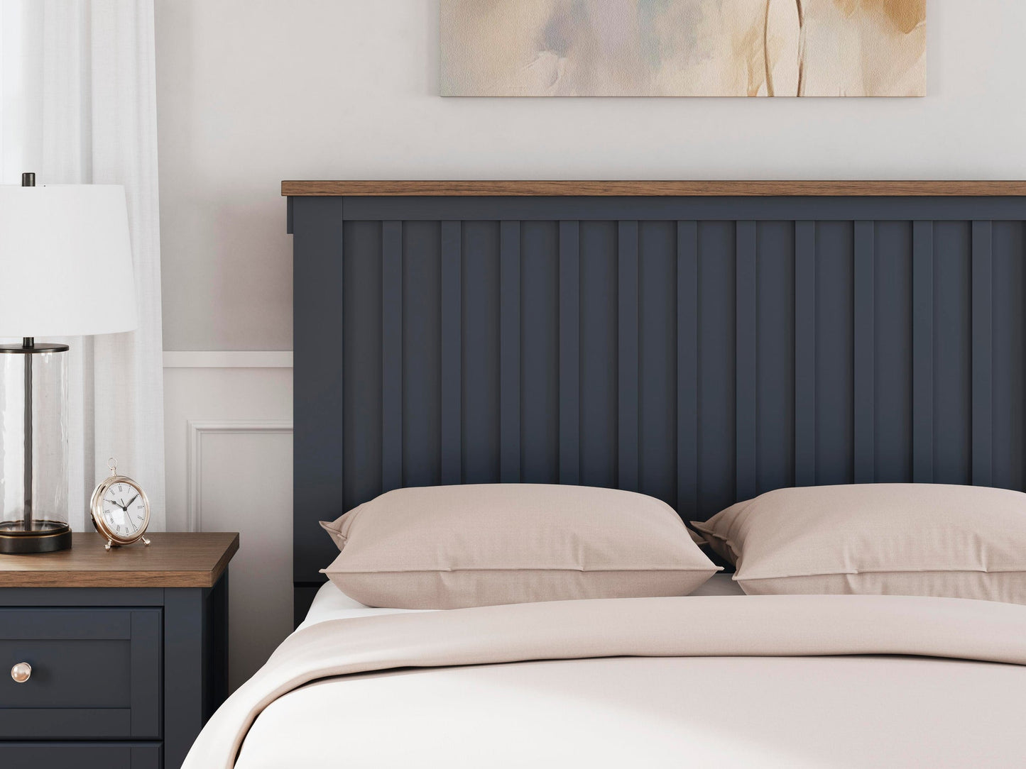 Landocken Full Panel Headboard, Dresser, Mirror, Chest and Nightstand