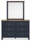 Landocken Queen Panel Bed, Dresser, Mirror, Chest and Nightstand