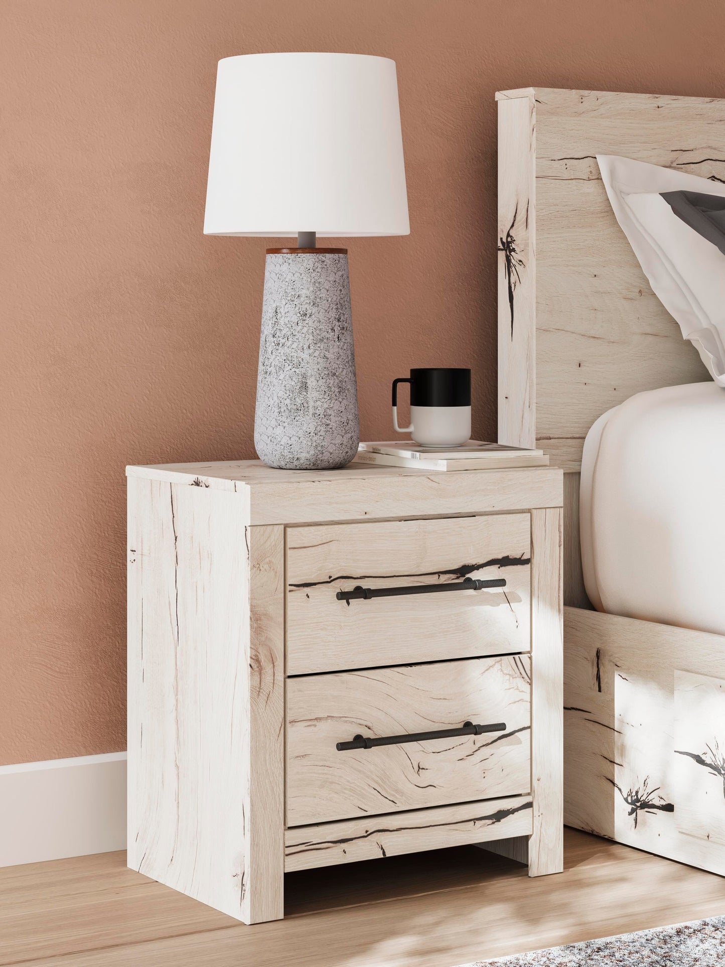 Lawroy King Panel Headboard, Dresser, Mirror and Nightstand