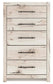 Lawroy King Panel Storage Bed, Dresser, Mirror, Chest and Nightstand