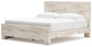 Lawroy King Panel Bed with Storage, Dresser and Mirror