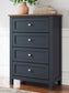 Landocken Full Panel Bed, Dresser, Mirror, Chest and Nightstand