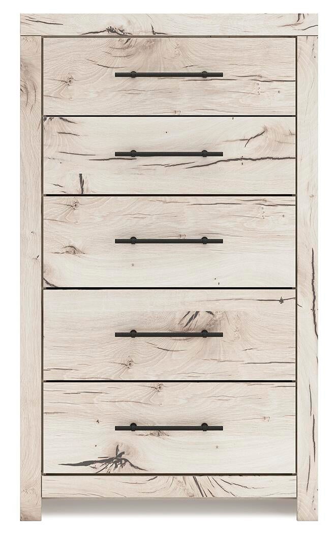 Lawroy Full Panel Bed, Dresser, Mirror, Chest and Nightstand