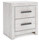 Cayboni Twin Panel Bed with Mirrored Dresser and Nightstand